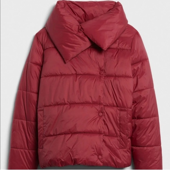 Banana Republic Funnel Neck Puffer Jacker NWT size S oversized. - Picture 8 of 8